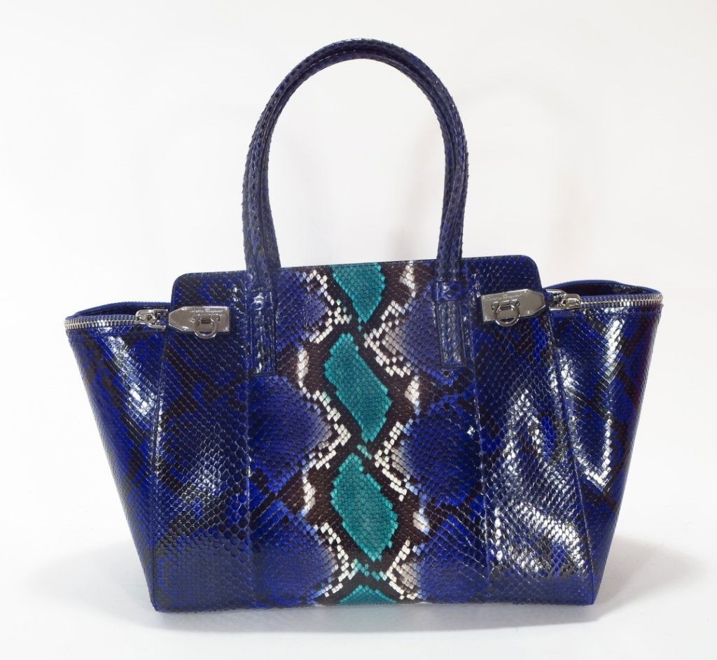 Ferragamo Verve Python Tote (1 of 7)