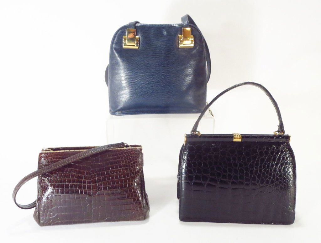 Three Vintage Skin Handbags (1 of 7)