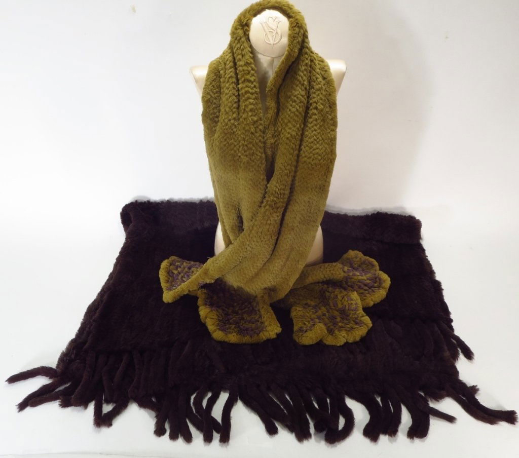 Brown Rabbit Stole & Scarf (1 of 6)