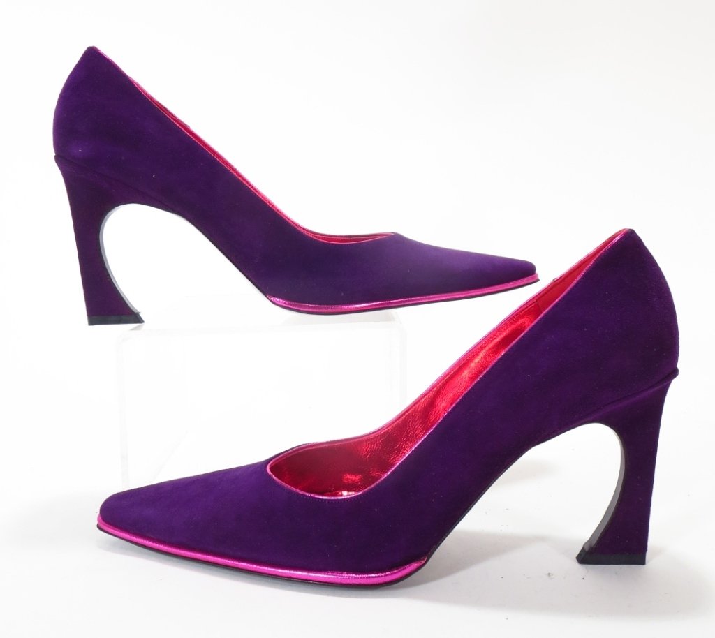 Fendi Purple Suede Shoes