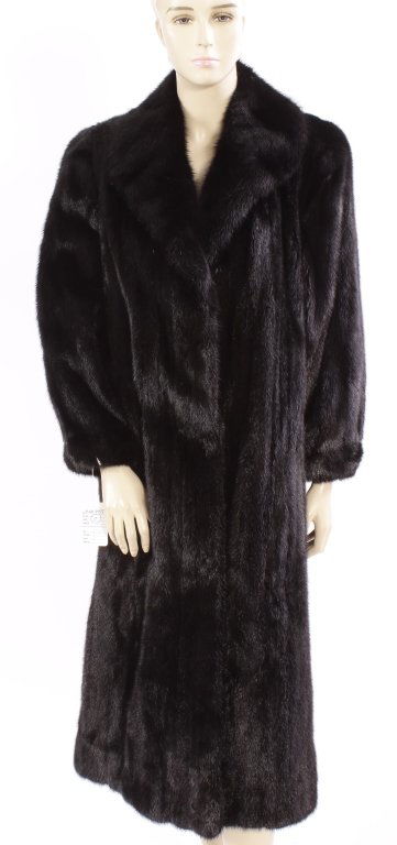 Christian Dior Black Mink Coat (1 of 6)