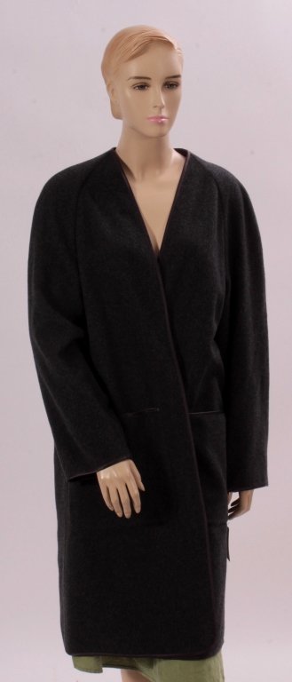 Grey Hermes Cashmere Coat (1 of 5)