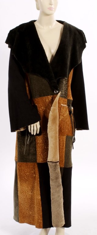Shearling Patchwork Coat by The Keenam Leather Co. (1 of 5)