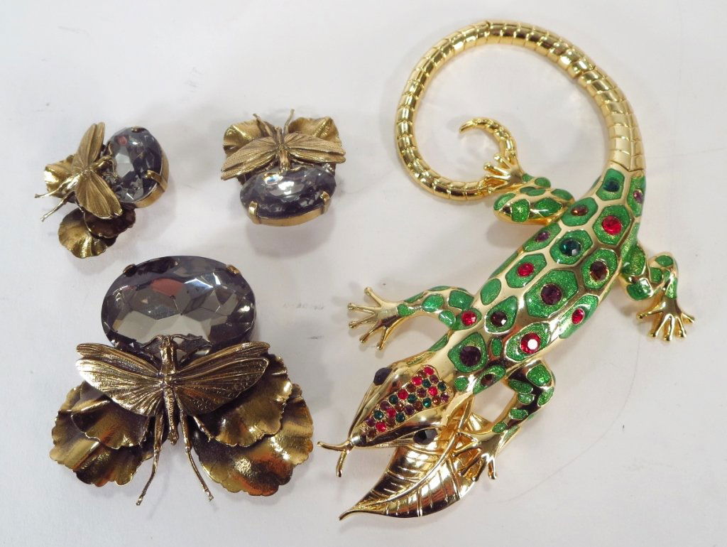 Vintage Ermani Bulatti Insect Pin & Earrings (1 of 8)