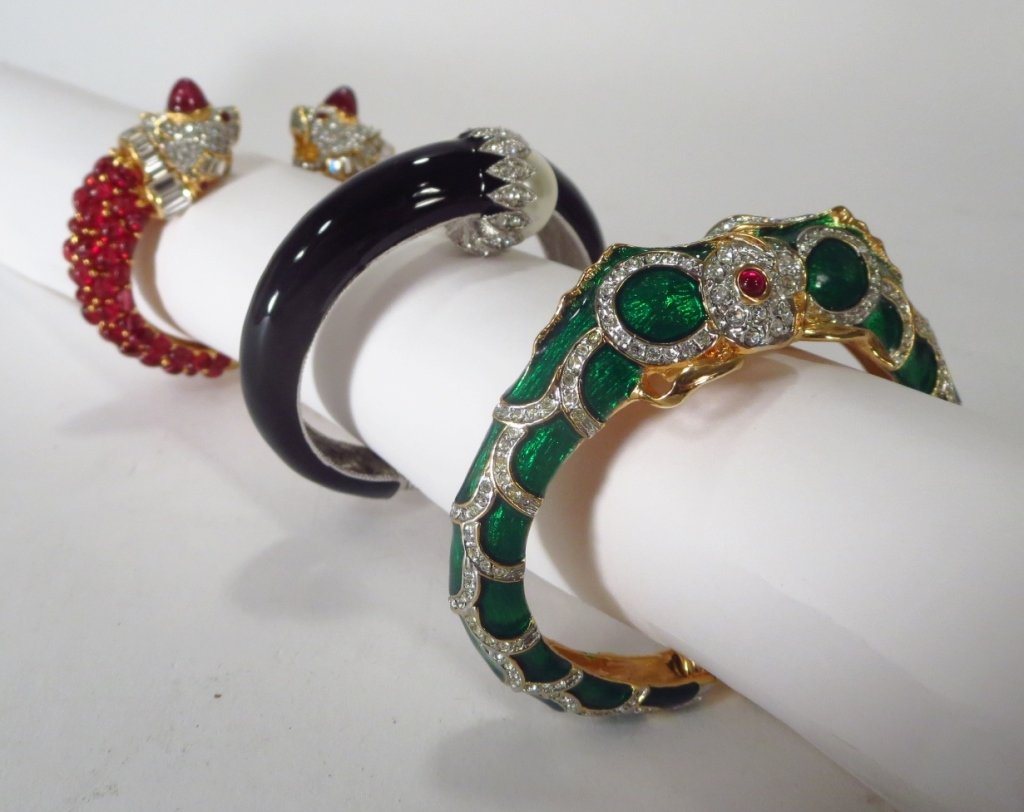 Kenneth Jay Lane Dolphin Head Bracelet & Others (1 of 7)