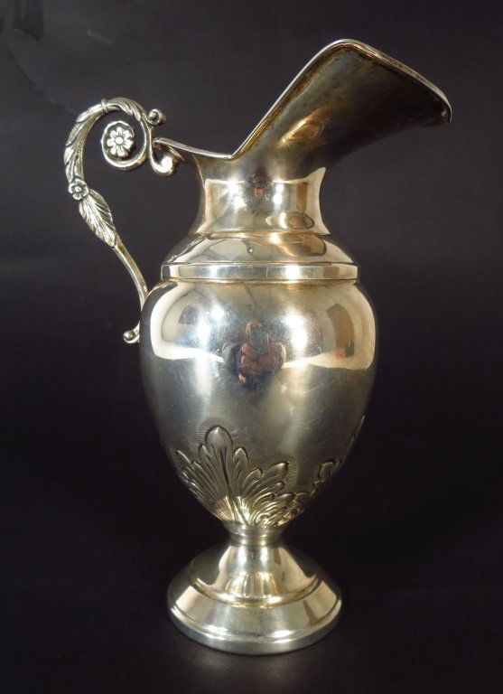 Sterling Silver Cream Pitcher, Isreal 20th C. (1 of 8)
