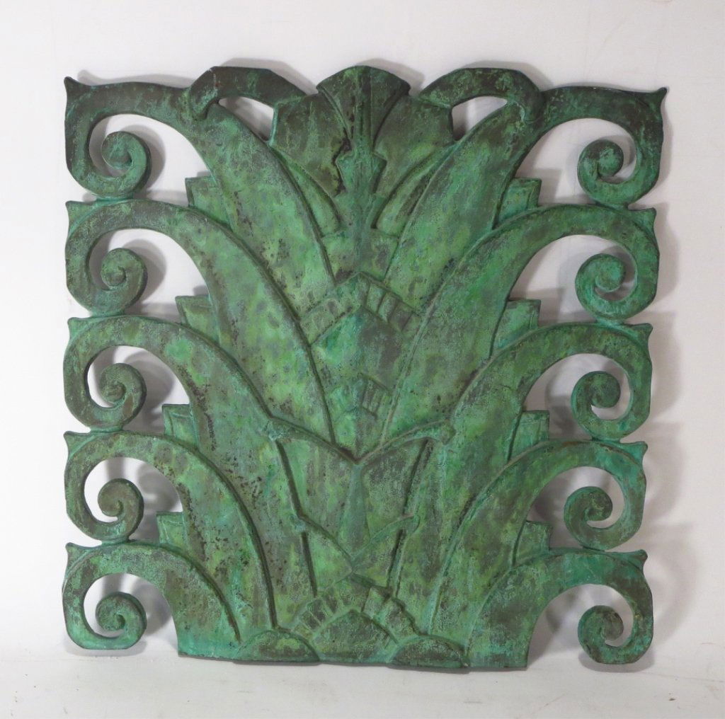 Art Deco Bronze Architectural Ornament, 20th C. (1 of 7)