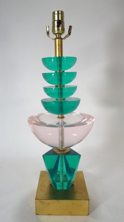 Midcentury Lucite Table Lamp (1 of 5)