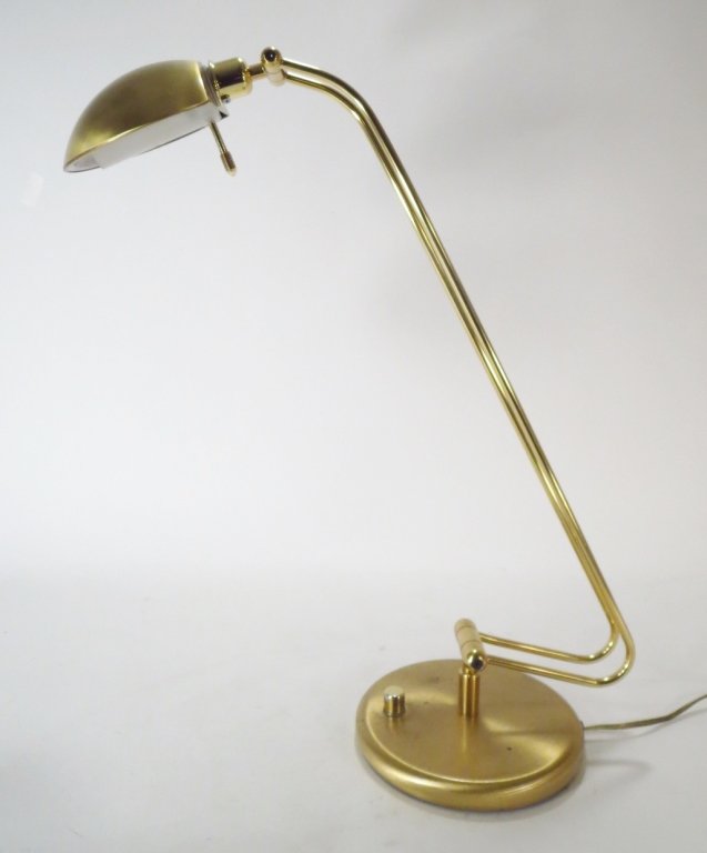 Midcentury Brass Desk Lamp with Rotating Arm (1 of 5)