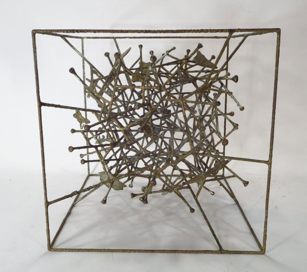 Klaus Ihlenfeld, Bronze Sculpture Within a Cube. (1 of 4)