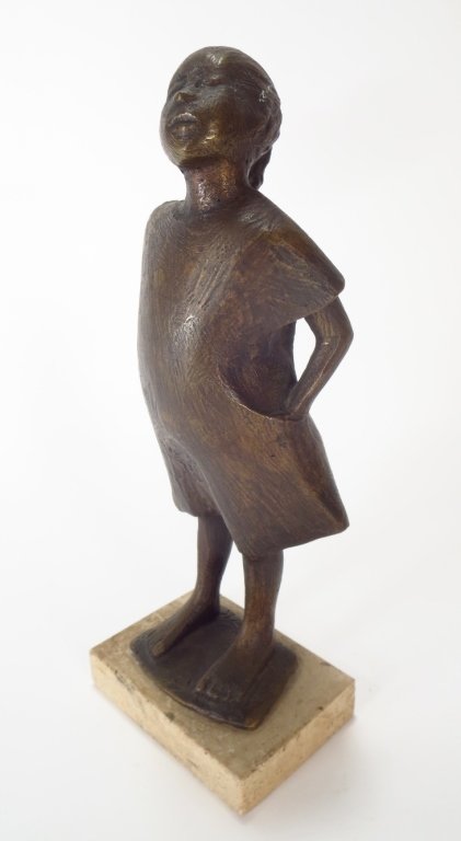 Robert Cook, Bronze Sculpture of a Girl, Signed. (1 of 8)