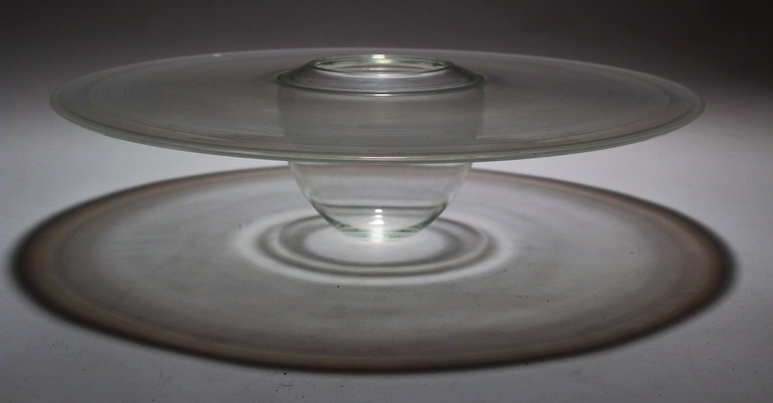 B. Moore, Glass Sculpture, "White Spiral Wrap" (1 of 8)