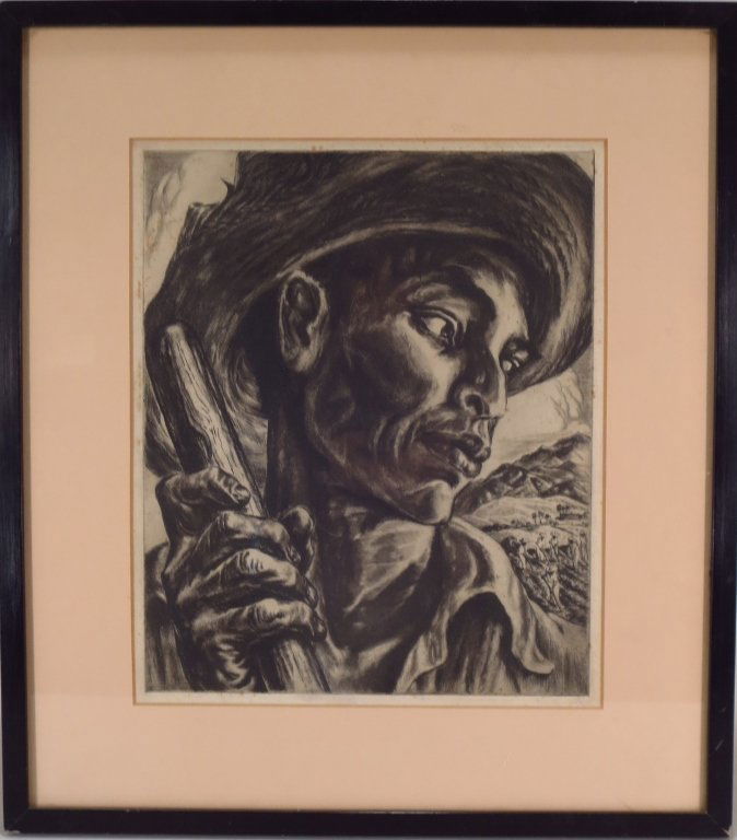 Irwin Hoffman,1901-84, "El Jibaro", 1940, etching (1 of 8)
