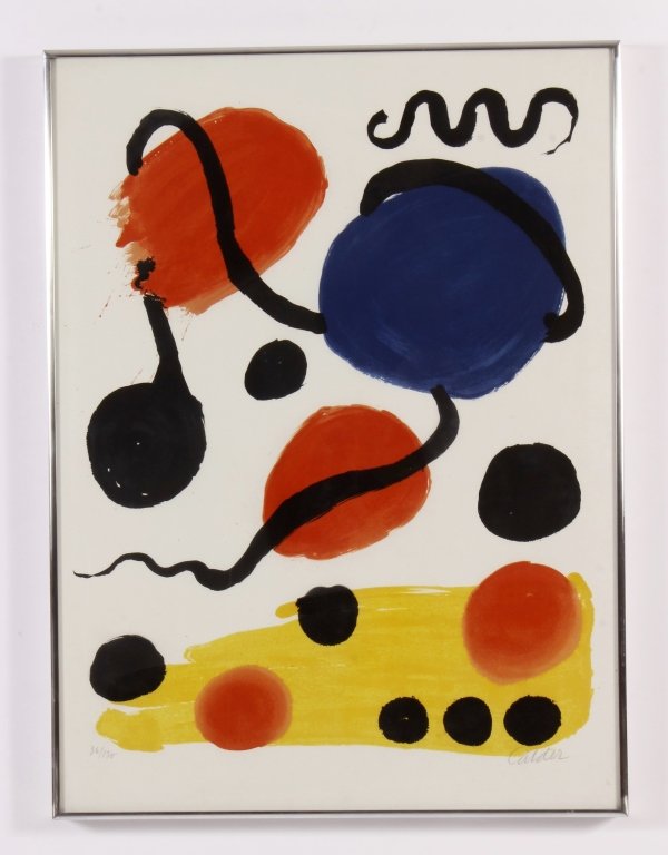 Alexander Calder, Untitled (Circles), Color Lithog (1 of 6)