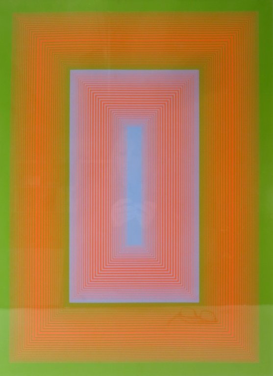 R Anuszkiewicz, Am. b.1930,  "Seq. Series...", Prt (1 of 6)