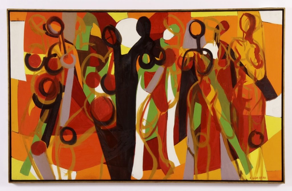 Arnold Weber, Am., Abstract Females O/C (1 of 5)