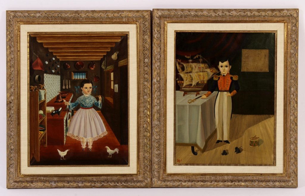 Agapito Labios, 2 O/C Paintings of Children (1 of 8)