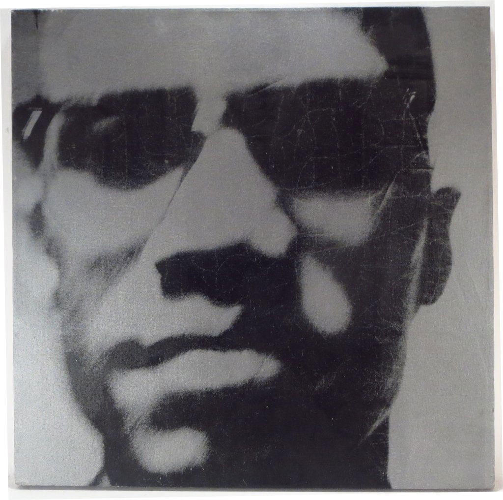 Silkscreen on Canvas Portrait of Malcolm X 2008 (1 of 6)