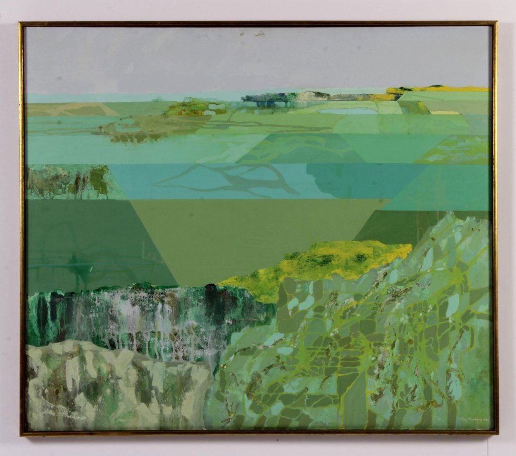 Libby Momberg,1930-2009, Abstract Landscape, O/C (1 of 7)
