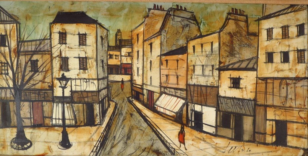 C. Levier, Paris Street Scene, Oil on Canvas. (1 of 7)