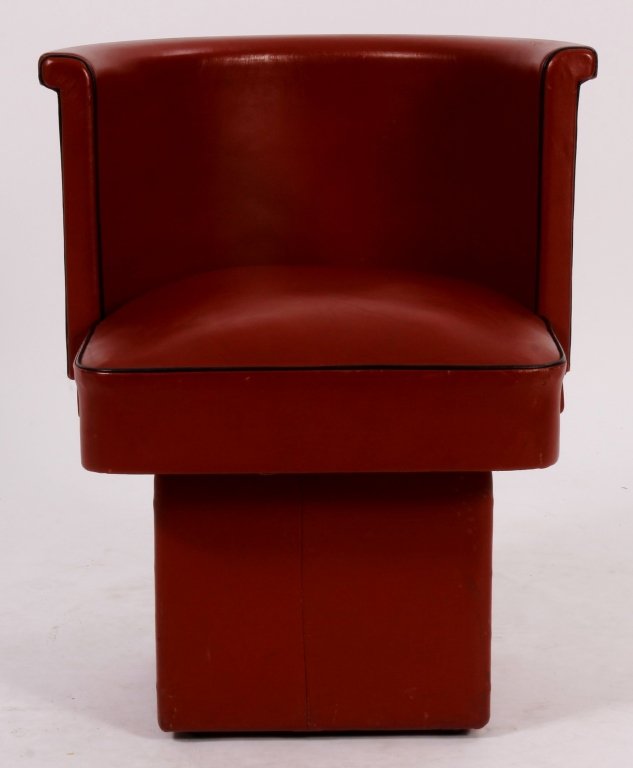 Jaques Adnet,Fr., Deco Tub Armchair (1 of 5)