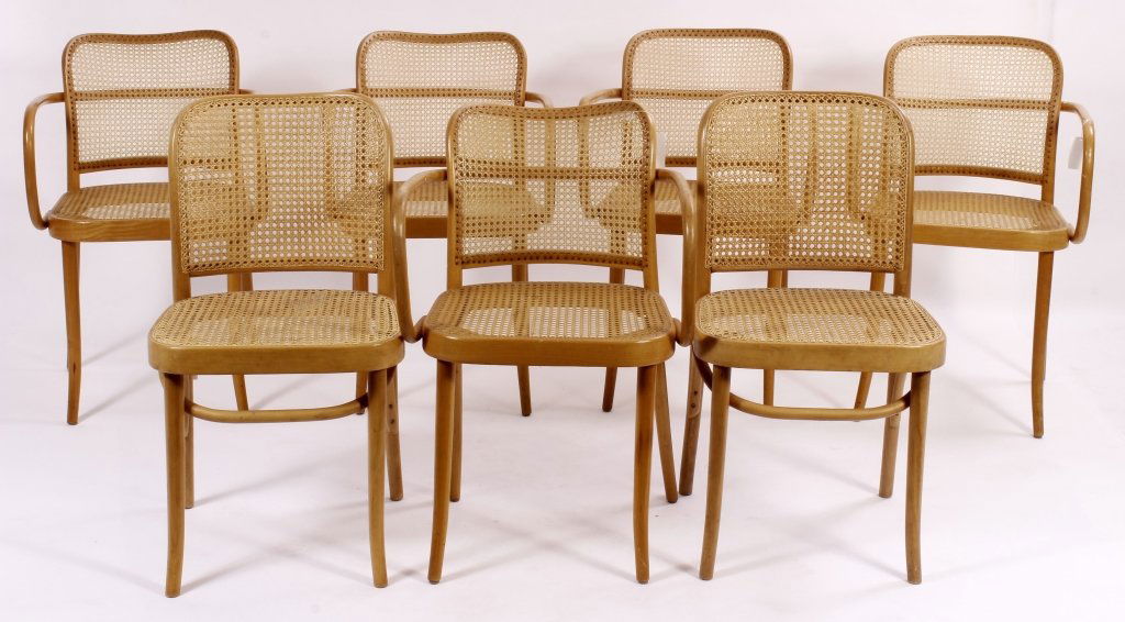 5 Thonet  Arm Chairs by Stendig, with 2 Side Chair (1 of 5)