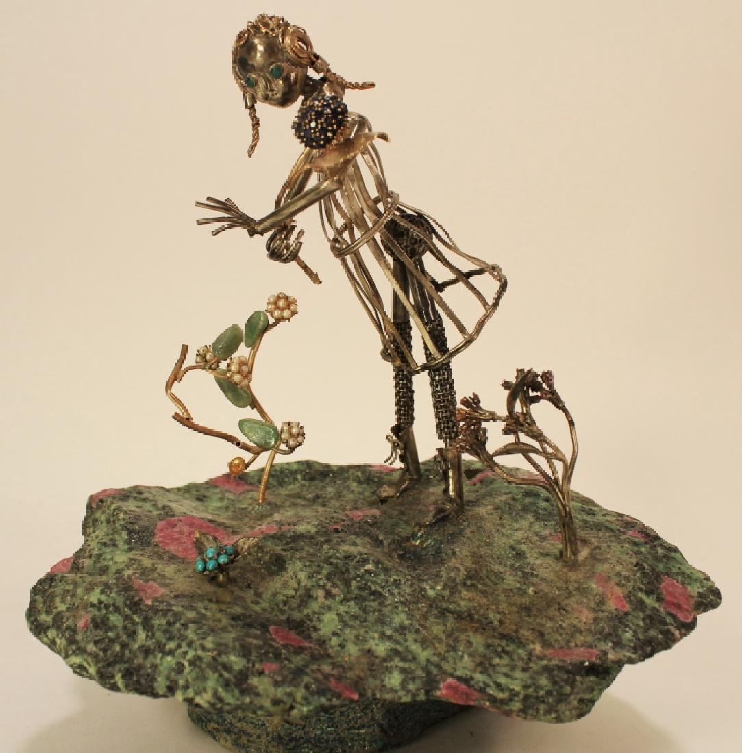 Gold, Silver & Gemstone Sculpture (1 of 6)