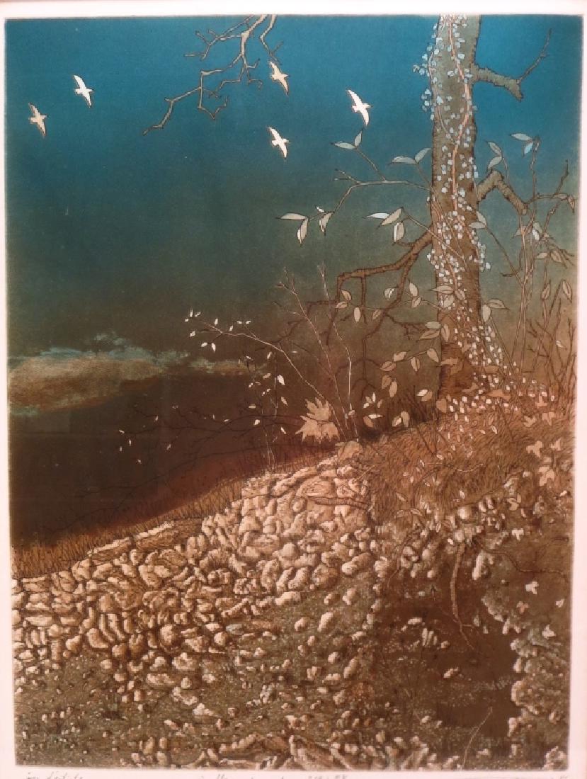 Japanese Sch, 20th c., "flanc de coteau", A/P, Sgd (1 of 7)