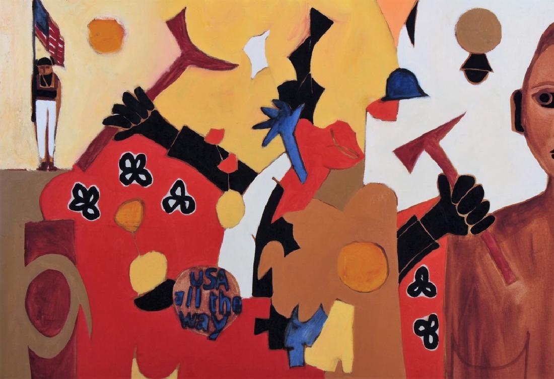 Arnold Weber, 1931-2010. "USA  All the Way", o/c (1 of 6)