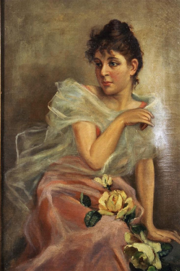 Italian Sch, 19th c., Portrait of Beauty, O/C (1 of 6)