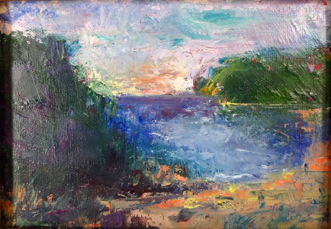 T.T. Glass, Am., b. 1948, "Harbor", O/C, Signed (1 of 7)