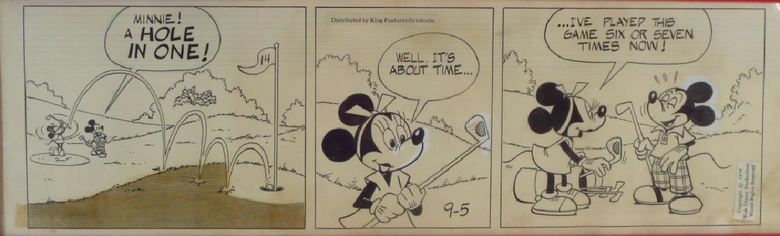 Disney Studio, Mickey Mouse Golf Comic, Pen & Ink (1 of 7)