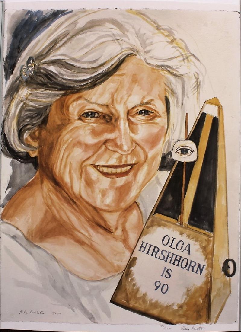 Philip Pearlstein, Am., "Olga Hirshhorn" Litho (1 of 4)