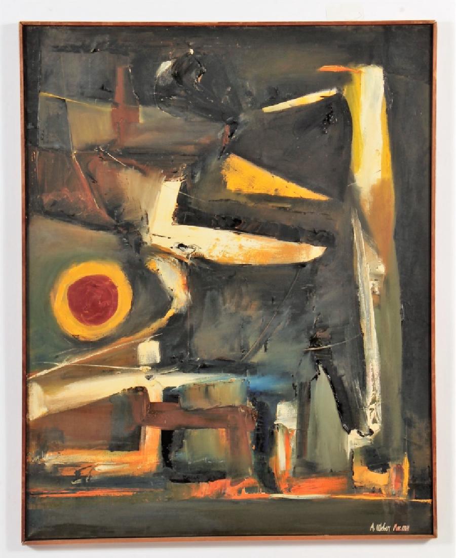 Arnold Weber, 1931-2010, Abstract, O/C, Impasto (1 of 4)