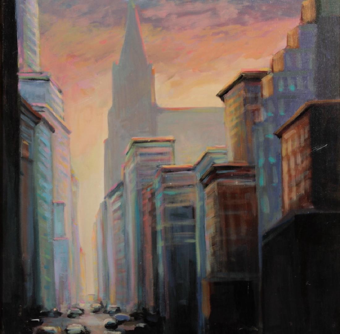 Sandra Rubel, Am., 1945-2015, NYC Scene, o/c (1 of 6)