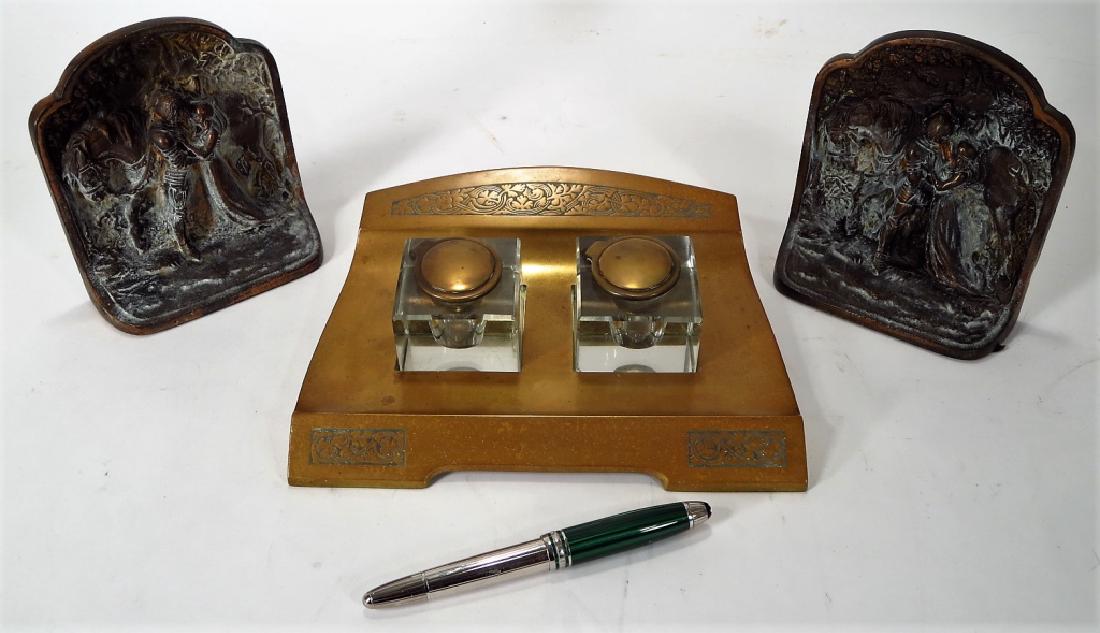 3 Desk items,including " Mont Blanc" pen (1 of 4)