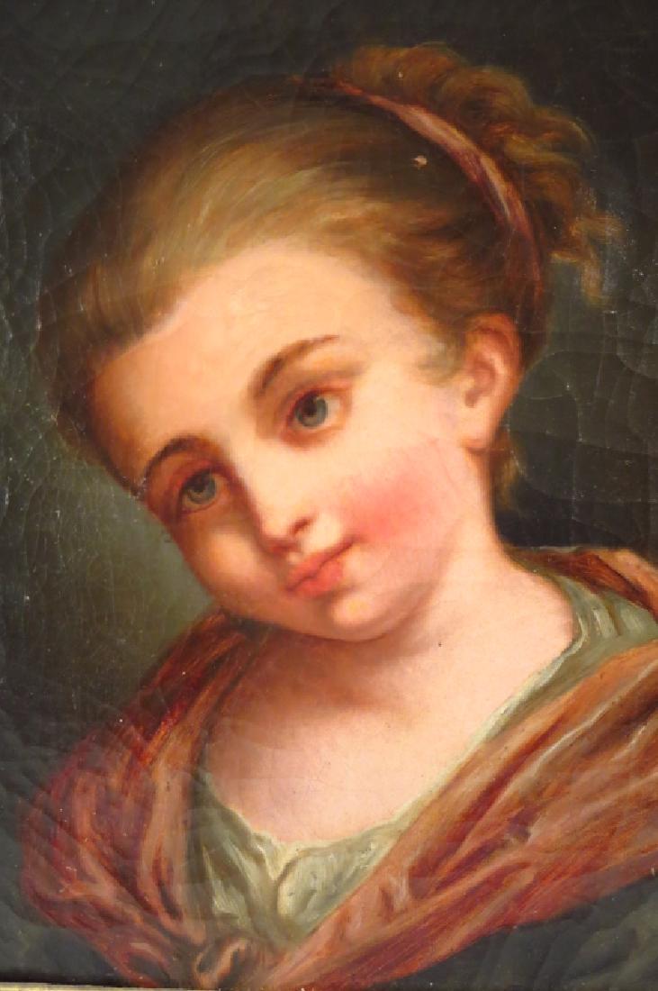 European School, 19th C., Portrait of Woman, O/C (1 of 4)