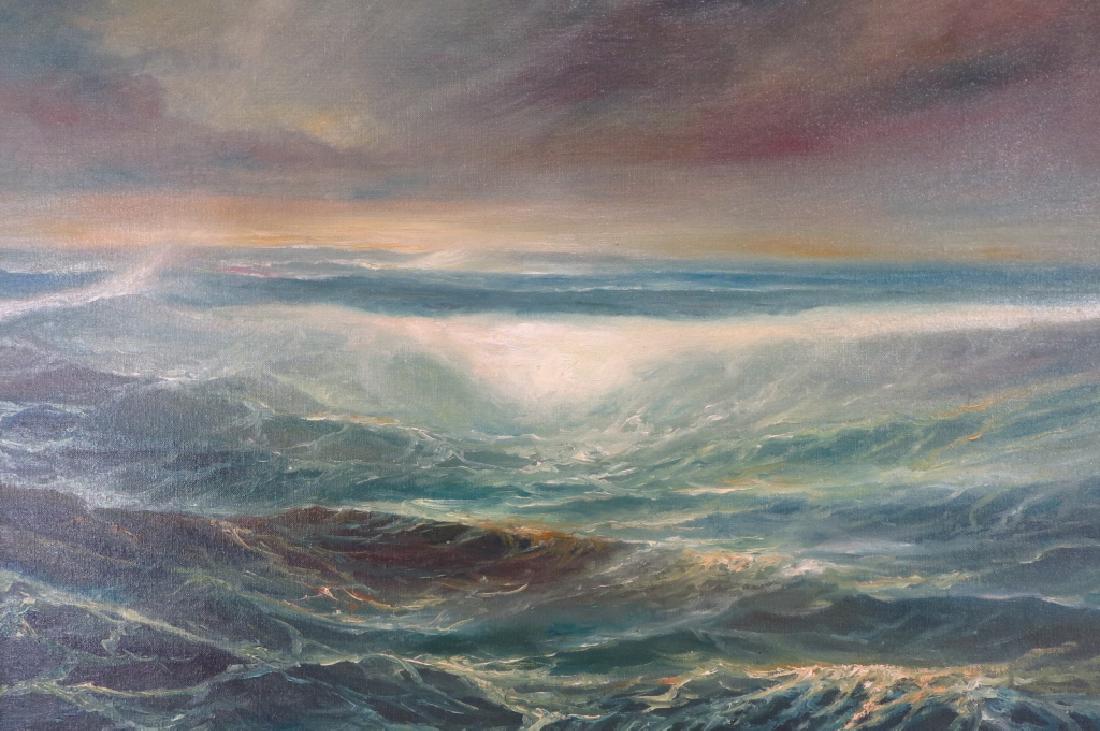 Eric C. Haase, Seascape, Oil on Canvas (1 of 3)