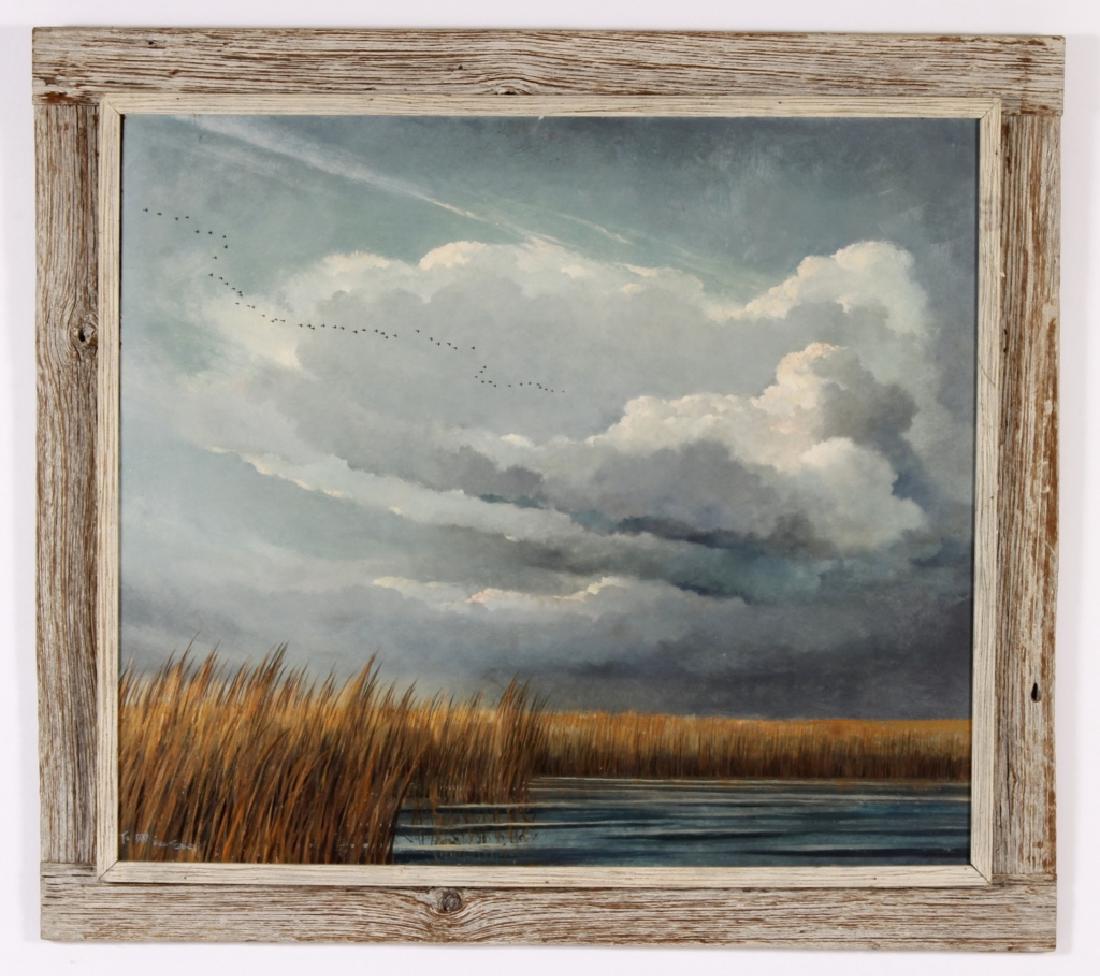 Eric Sloane, Am., Marshland,oil on masonite (1 of 6)