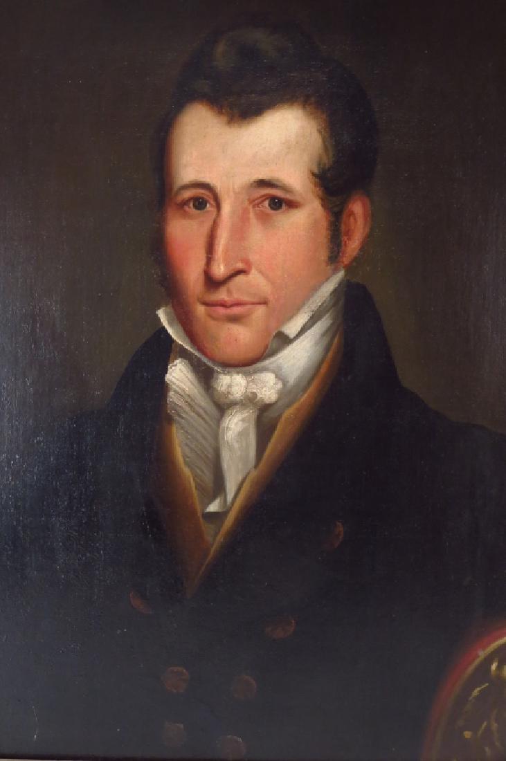 American School Portrait of Gentleman, 19th C. (1 of 4)