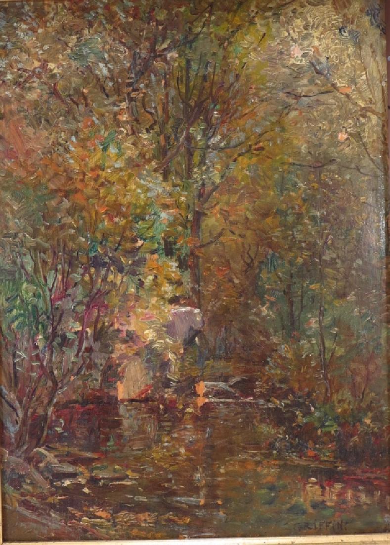 Walter Griffin,Am., Autumn Landscape, o/b, signed (1 of 7)