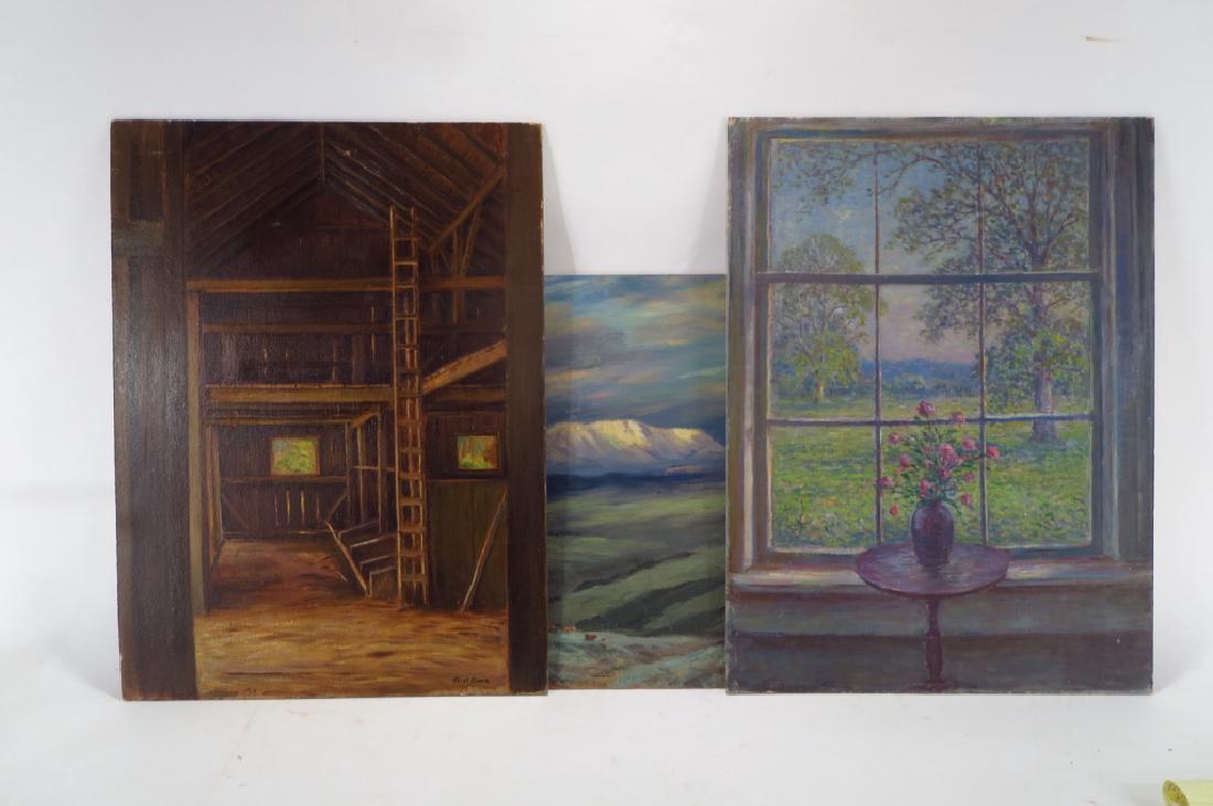 3 Eliot Clark 1883-1980 Interiors & Landscape o/c (1 of 5)