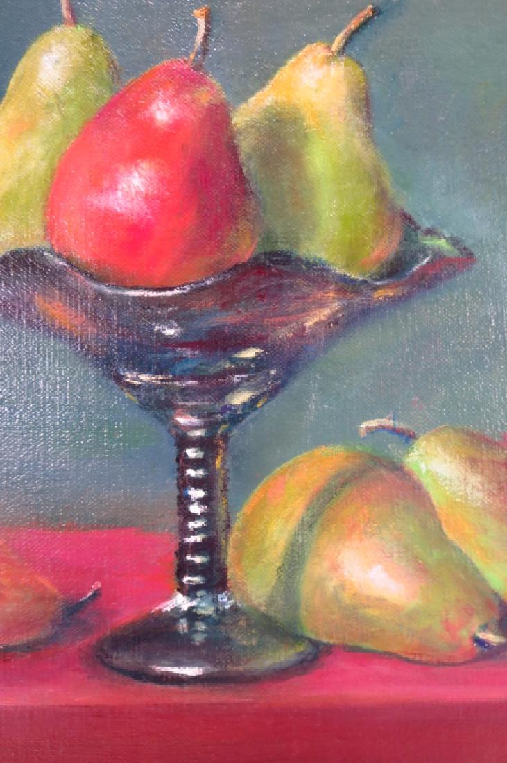 Nancy Maloney, Am., Two Still Lifes, Apples/Pears (1 of 5)