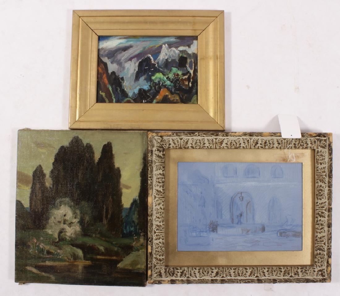 Lot of 7 Eliot Clark  & Hildegard Hamilton o/c (1 of 4)