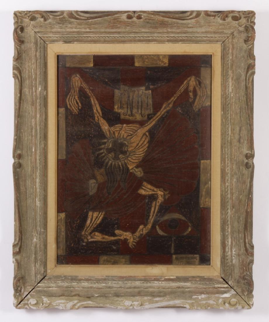 Jose Maria DE SERVIN,Mex.,Cubist Crucifix,t/b (1 of 5)