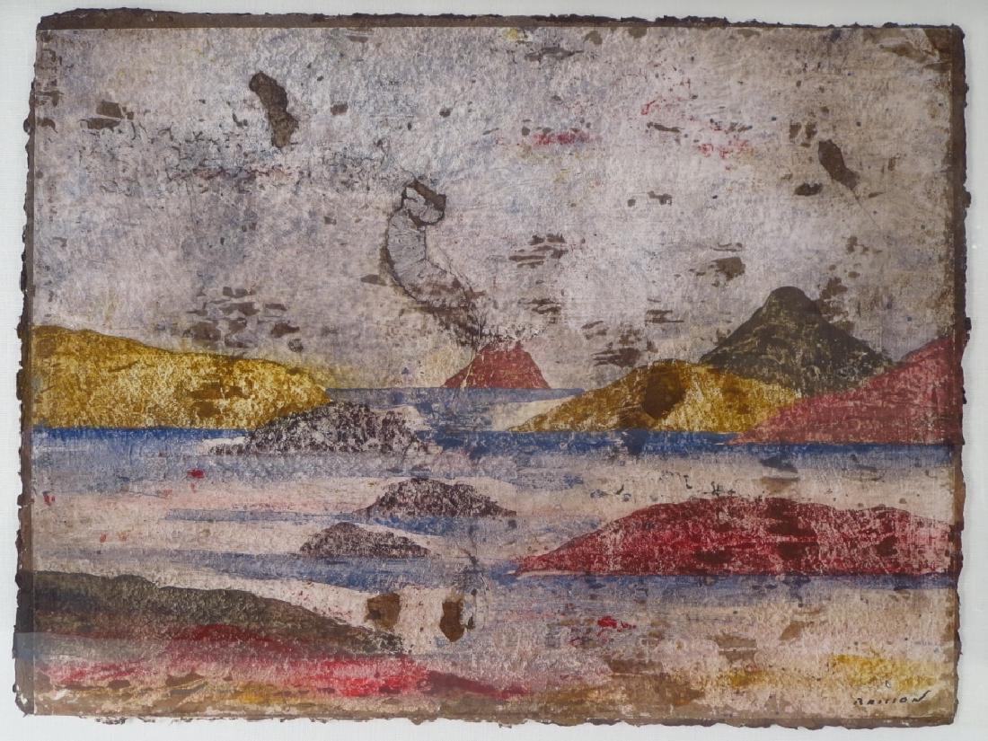 P.M. Brisson, "Les Iles VI", Mixed Media on Paper (1 of 7)