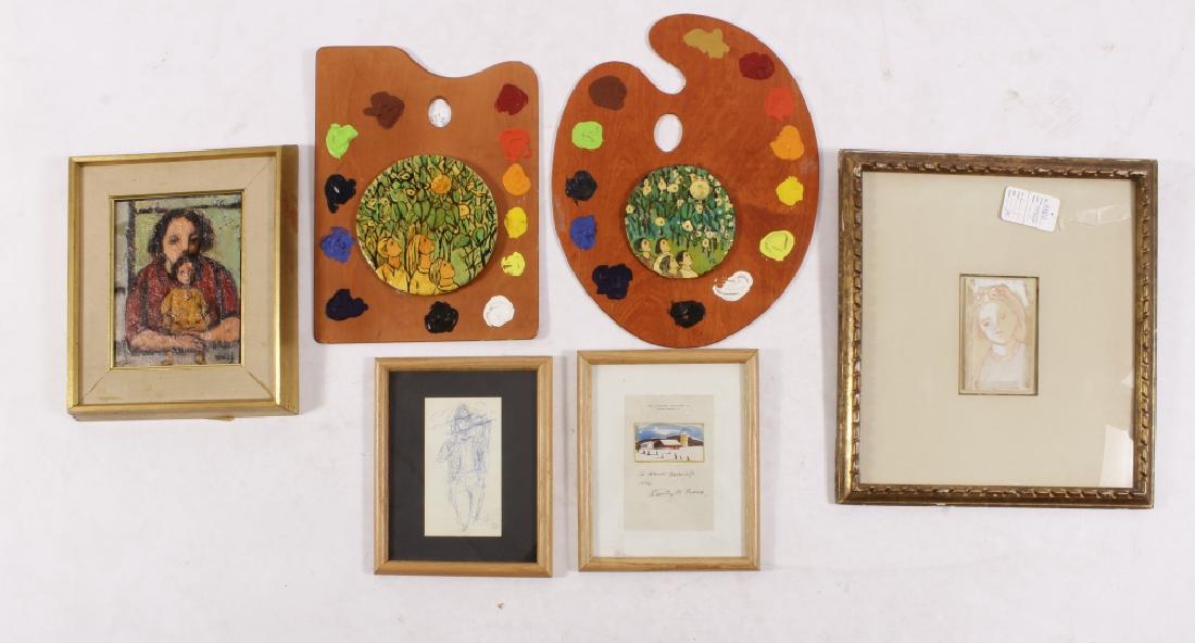 Lot of 6 Works of Art  F. Kleinholz & S. Crane (1 of 4)