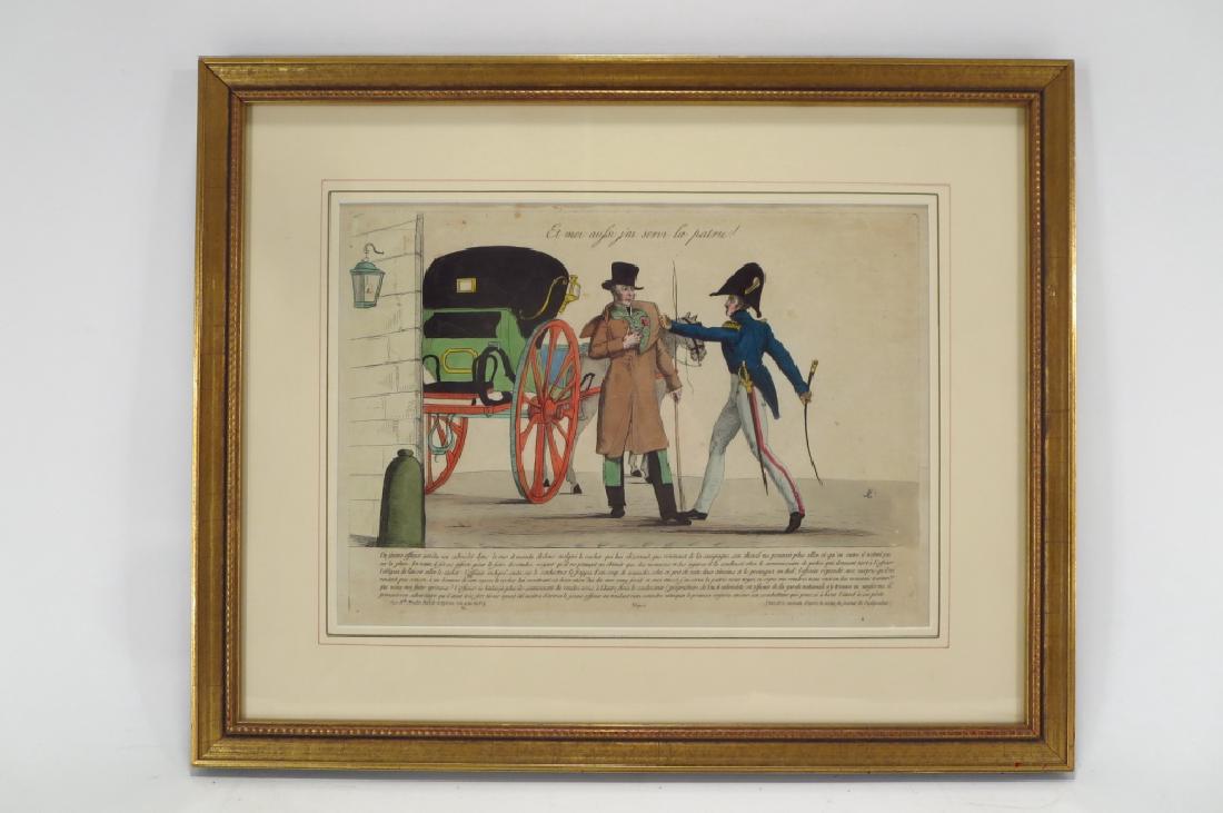 Caroline Naudet, "I Too Serve..." Etching, 1816 (1 of 4)