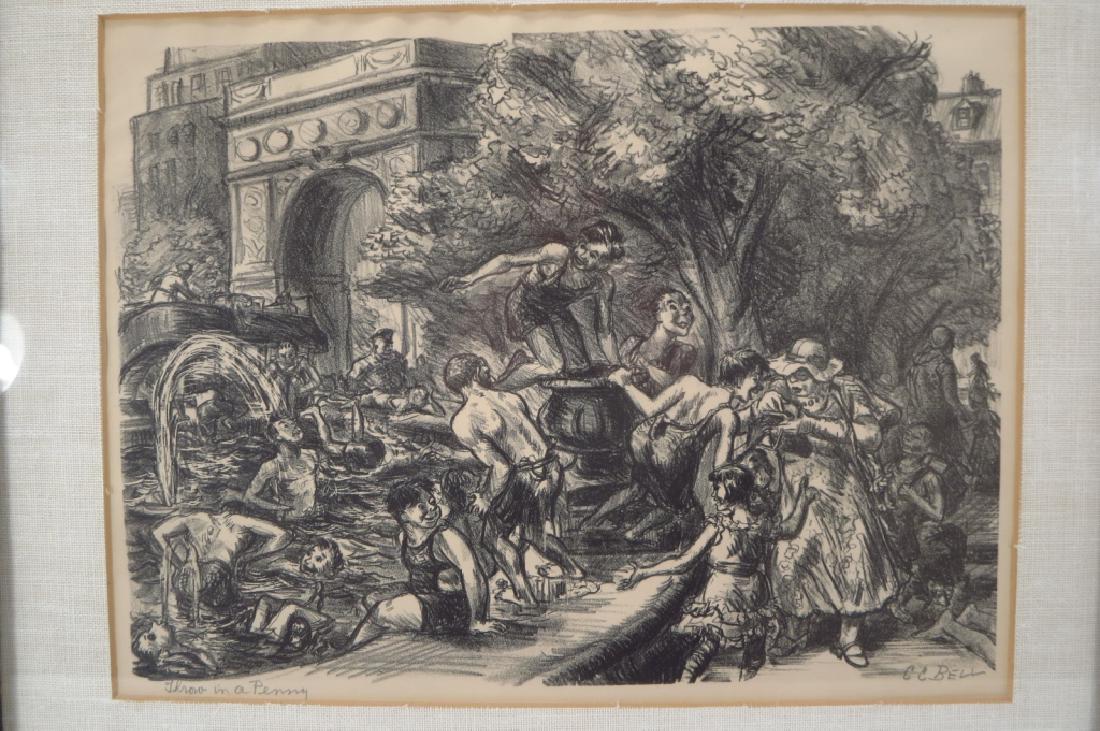 Cecil Bell, "Throw in a Penny" , Litho, 1939 (1 of 6)