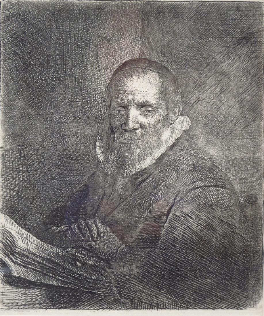 Aft. Rembrandt, 4 Etchings, 18th-19th c. (1 of 5)